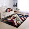Oklahoma City Thunder Nba Team Logo Skull Flower Style Nice Gift Home Decor Rectangle Area Rug