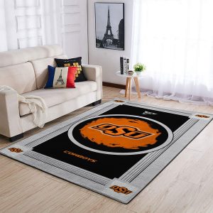 Oklahoma State Cowboys Ncaa Team Logo Nice Gift Home Decor Rectangle Area Rug