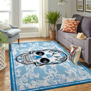 Orlando Magic Nba Team Logo Skull Flower Style Nice Gift Home Decor Rectangle Area Rug