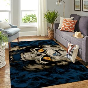 Orlando Magic Nba Team Logo Skull Style Nice Gift Home Decor Rectangle Area Rug
