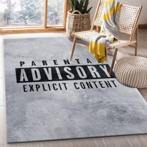Parental Advisory Rug Bedroom Rug Christmas Gift US Decor