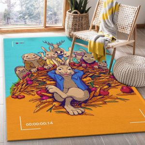 Petter Rabbit The Runaway Movie Area Rug Bedroom Rug Floor Decor Home Decor