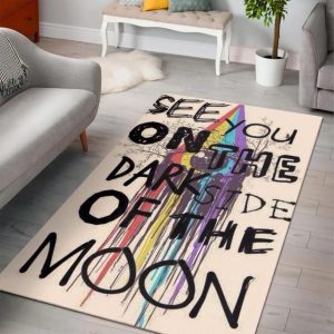 Pink Floyd See You On The Dark Side Of The Moon Area Rug Rugs For Living Room Rug Home Decor