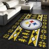 Pittsburgh Steelers Nfl Area Rug Carpet, Living Room Rug, Family Gift US Decor