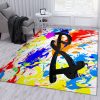 Psi Audio Pink Area Rug Living Room Rug Family Gift US Decor