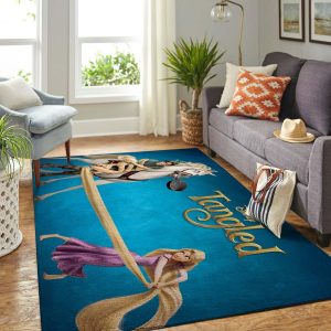 Rapunzel And The Wanted Flynn Rider Disney Living Room Area Rug Carpet,  Kitchen Rug, Home Decor