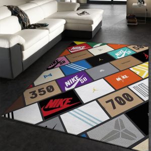 Sneaker Box Area Rug Bedroom Rug Christmas Gift US Decor
