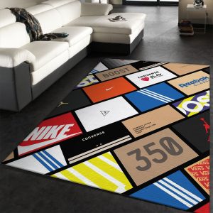 Sneaker Boxes Rectangle Rug Living Room Rug Christmas Gift US Decor