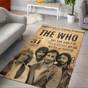 The Who Rock Band Area Rug Rugs For Living Room Rug Home Decor
