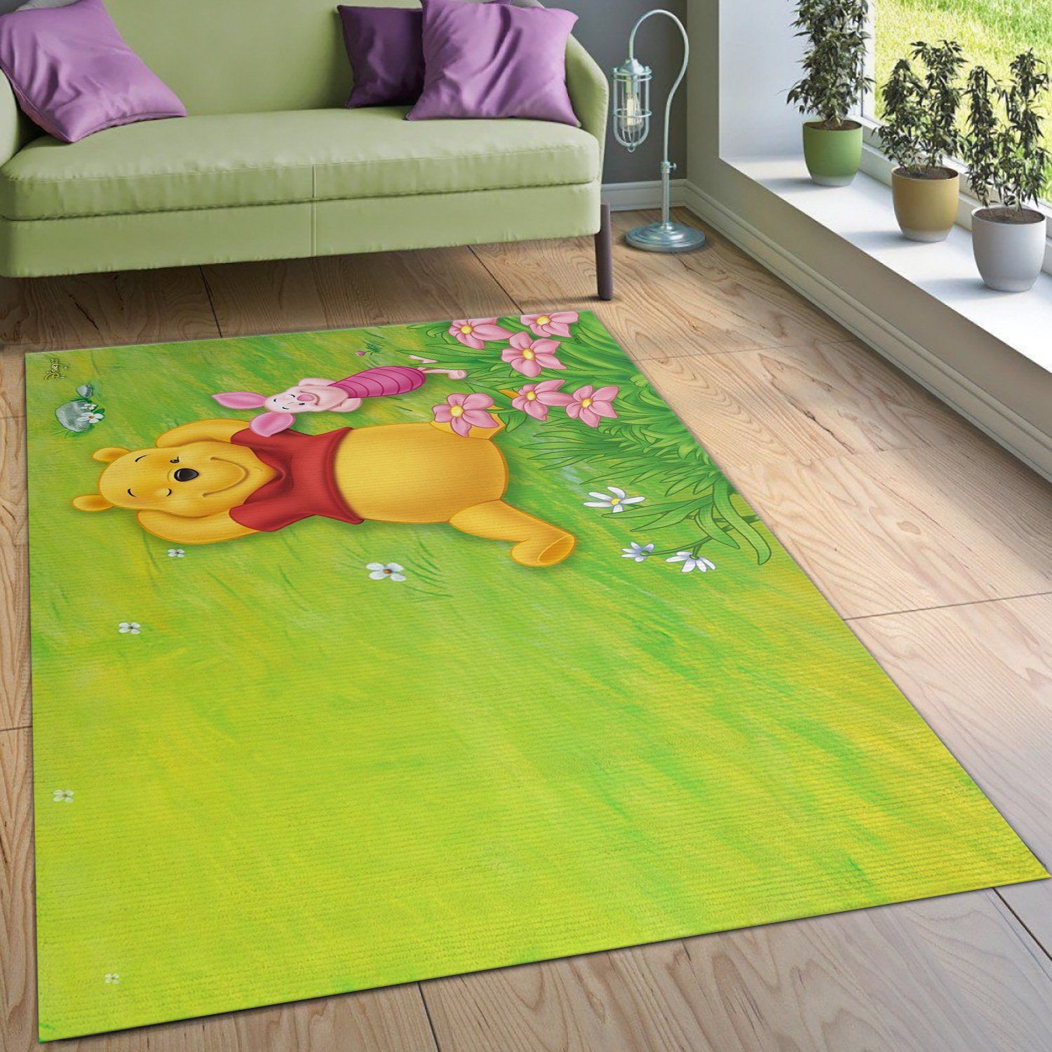 Winnie The Pooh Ver11 Area Rug Living Room Rug Family Gift US Decor