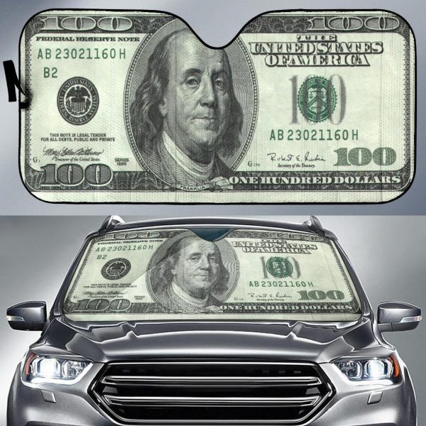 100 Dollars Funny Ideas Car Auto Sun Shade