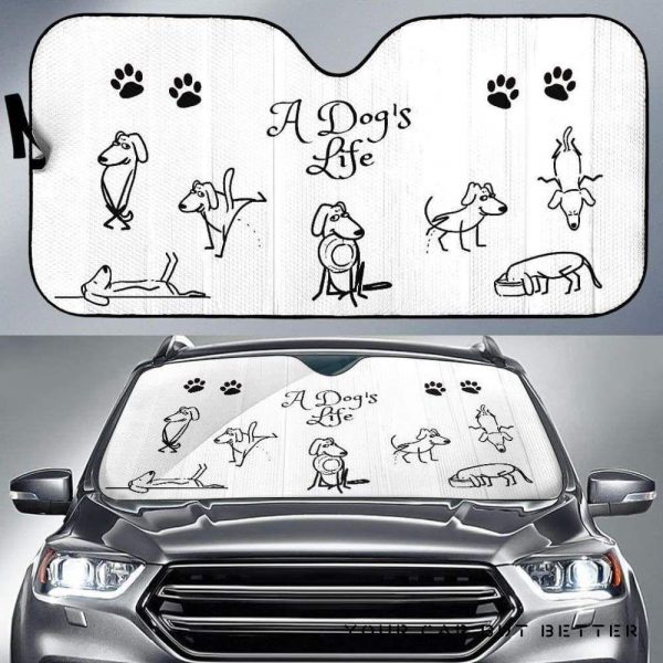 A DogS Life Car Auto Sun Shade