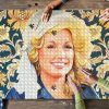 A Woman With Blonde Curly Hair Jigsaw Puzzle Set