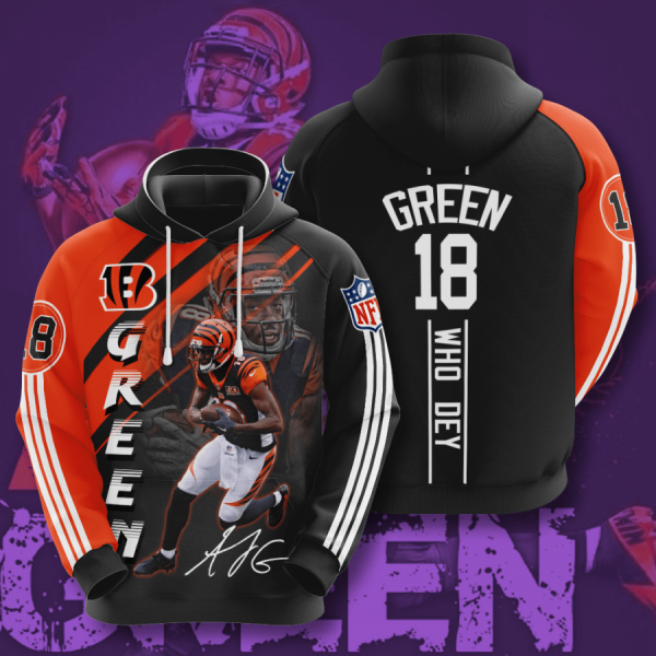 A. J. Green Cincinnati Bengals 3D Printed Hoodie/Zipper Hoodie