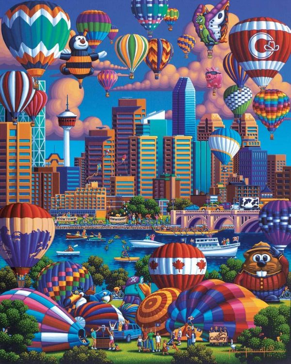 Above Calgary Jigsaw Puzzle Set