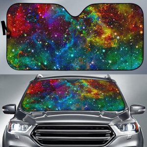 Abstract Colorful Galaxy Car Auto Sun Shade