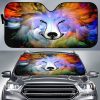 Abstract Dog Car Auto Sun Shade