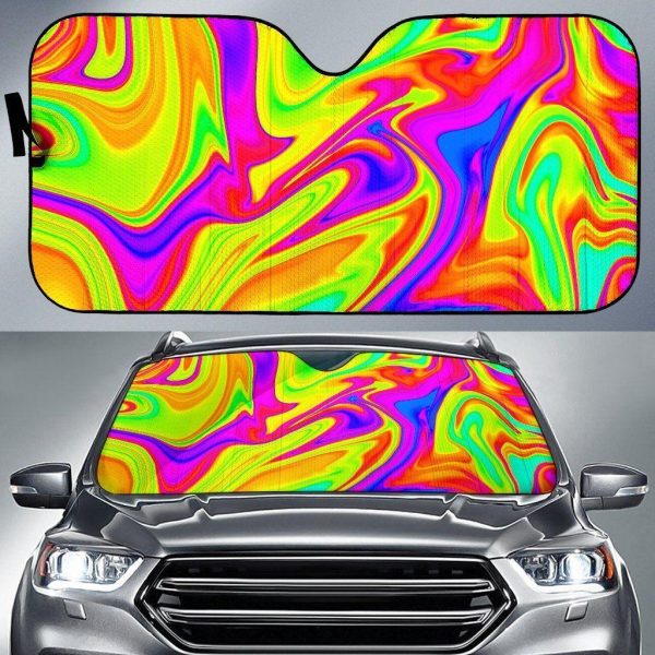 Abstract Liquid Car Auto Sun Shade