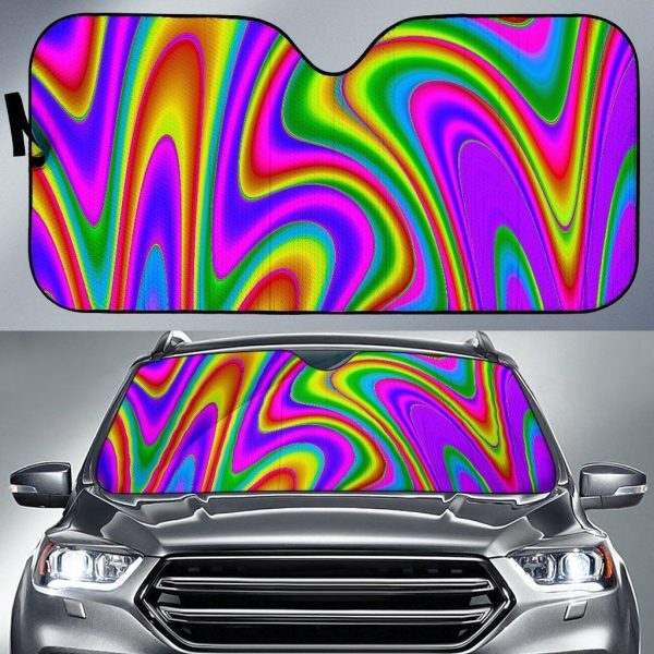 Abstract Neon Car Auto Sun Shade