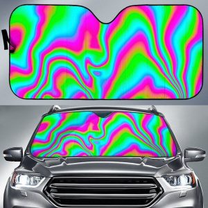 Abstract Psychedelic Car Auto Sun Shade