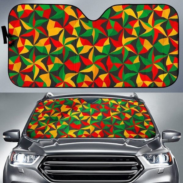 Abstract Reggae Car Auto Sun Shade