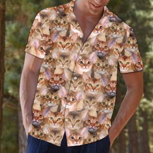 Abyssinian Hawaiian Shirt Summer Button Up