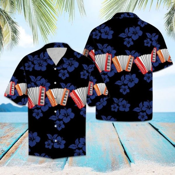 Accordion For Vacation Hawaiian Shirt Summer Button Up