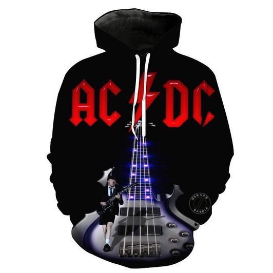 Acdc Rock Band 3D Printed Hoodie/Zipper Hoodie