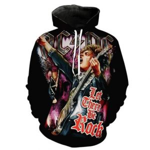 Acdc Rock Band 3D Printed Hoodie/Zipper Hoodie