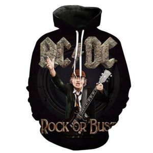 Acdc Rock Band 3D Printed Hoodie/Zipper Hoodie