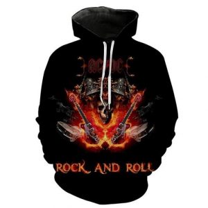 Acdc Rock Band 3D Printed Hoodie/Zipper Hoodie