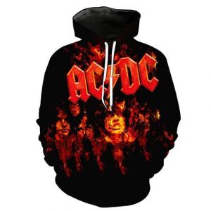 Acdc Rock Band 3D Printed Hoodie/Zipper Hoodie