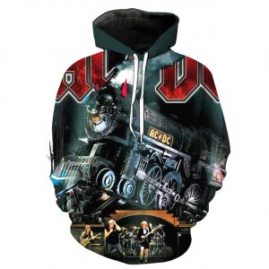 Acdc Rock Band 3D Printed Hoodie/Zipper Hoodie