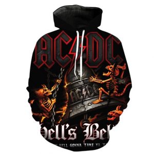 Acdc Rock Band 3D Printed Hoodie/Zipper Hoodie