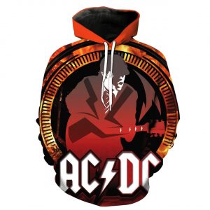 Acdc Rock Band 3D Printed Hoodie/Zipper Hoodie