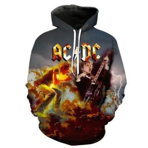 Acdc Rock Band 3D Printed Hoodie/Zipper Hoodie