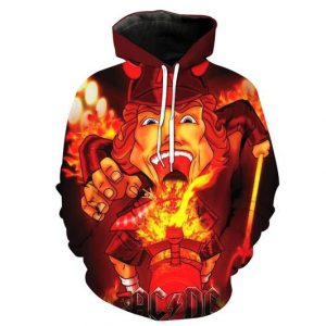 Acdc Rock Band 3D Printed Hoodie/Zipper Hoodie