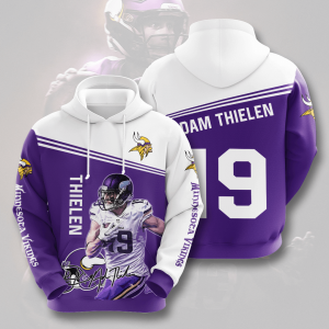 Adam Thielen Minnesota Vikings 3D Printed Hoodie/Zipper Hoodie