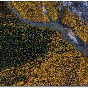 Aerial Beauty In Nature Forest Jigsaw Puzzle Set