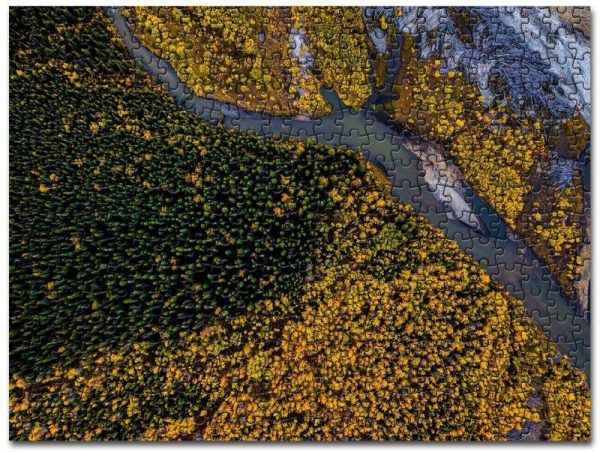 Aerial Beauty In Nature Forest Jigsaw Puzzle Set