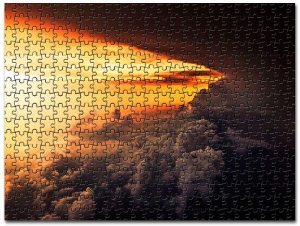 Aerial Cloud Horizon Sunset Jigsaw Puzzle Set