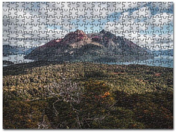 Aerial Forest To The Lake And The Mountains Jigsaw Puzzle Set