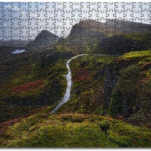 Aerial Road Over Mountains Jigsaw Puzzle Set