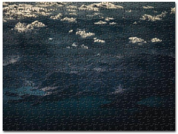 Aerial Sky Cloud Mountain Peak Landscape Jigsaw Puzzle Set