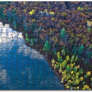 Aerial View From Top Trees Jigsaw Puzzle Set