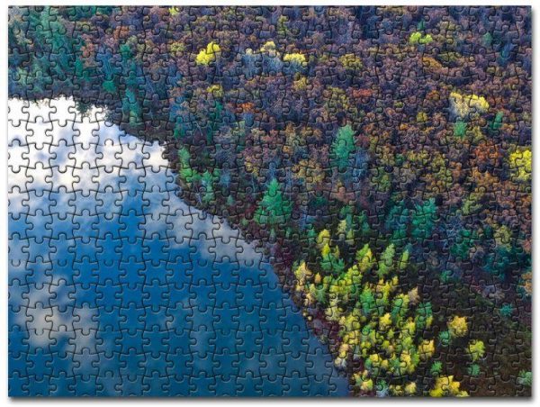 Aerial View From Top Trees Jigsaw Puzzle Set