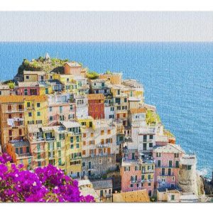 Aerial View Of Cinque Terre Jigsaw Puzzle Set