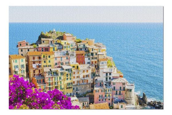 Aerial View Of Cinque Terre Jigsaw Puzzle Set