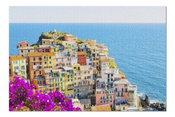 Aerial View Of Cinque Terre Jigsaw Puzzle Set