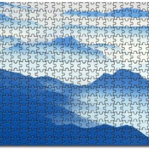 Aerial View Of Mountain High Angle Shot Jigsaw Puzzle Set